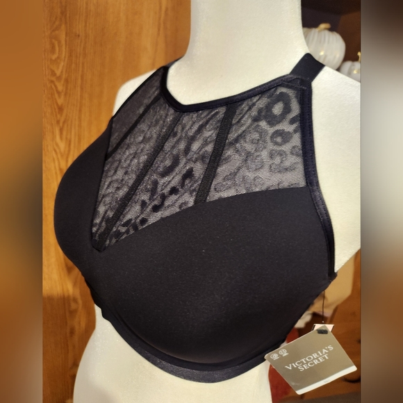 NWT Victoria Secret Mesh Cheetah Sports Bra - Picture 5 of 6